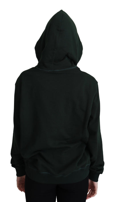 Sweat à capuche Dolce &amp; Gabbana avec broderie couronne vert foncé