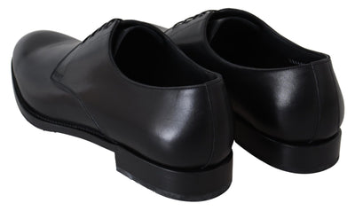 Dolce &amp; Gabbana Zwarte Leren SARTORIA Handgemaakte Schoenen