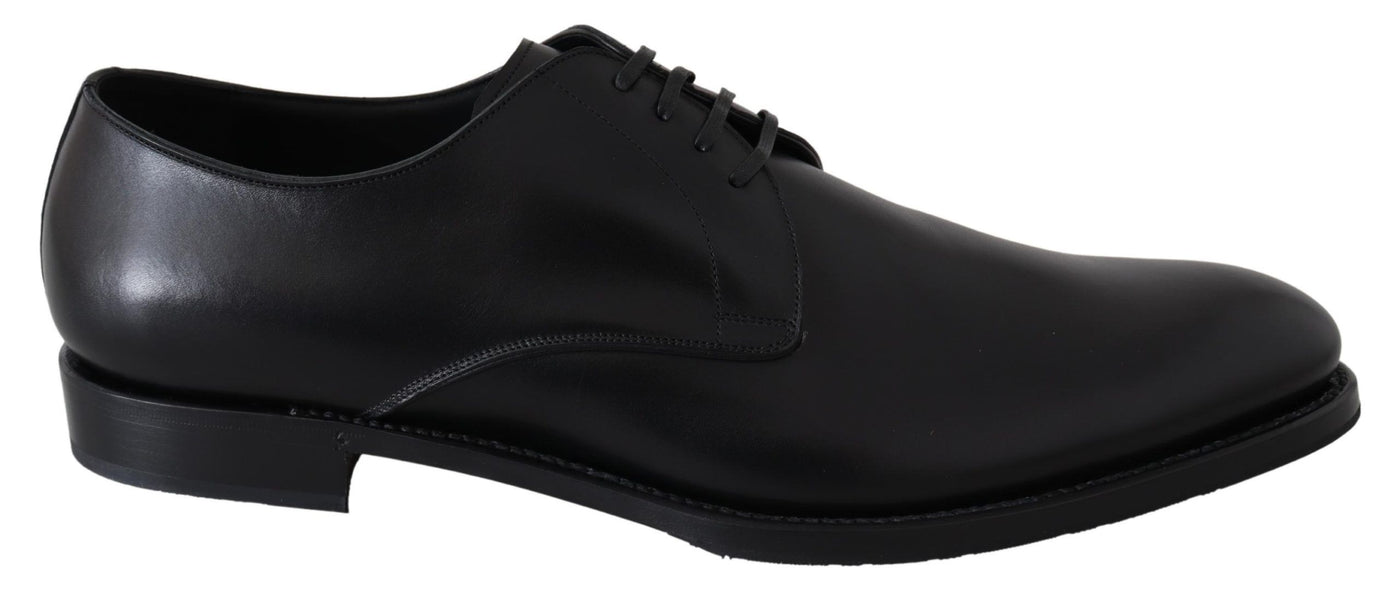 Dolce &amp; Gabbana Zwarte Leren SARTORIA Handgemaakte Schoenen