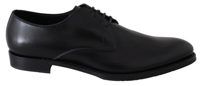 Dolce &amp; Gabbana Zwarte Leren SARTORIA Handgemaakte Schoenen