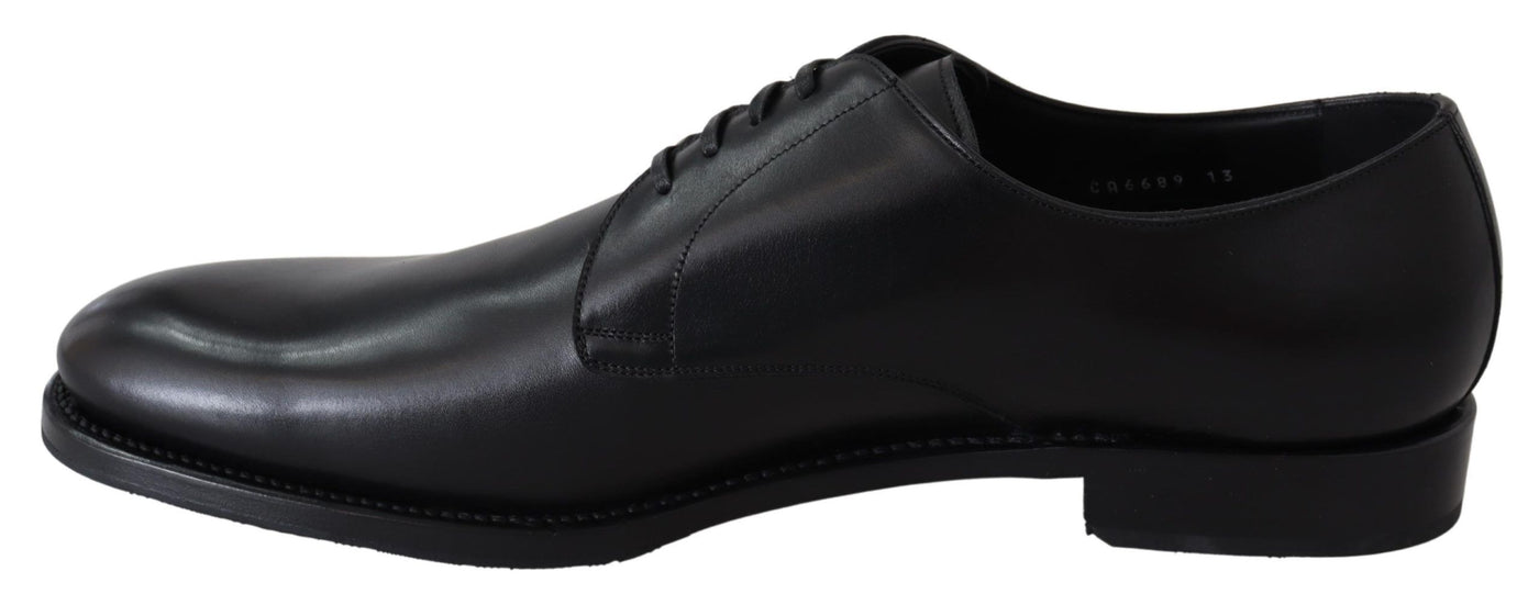 Dolce &amp; Gabbana Zwarte Leren SARTORIA Handgemaakte Schoenen