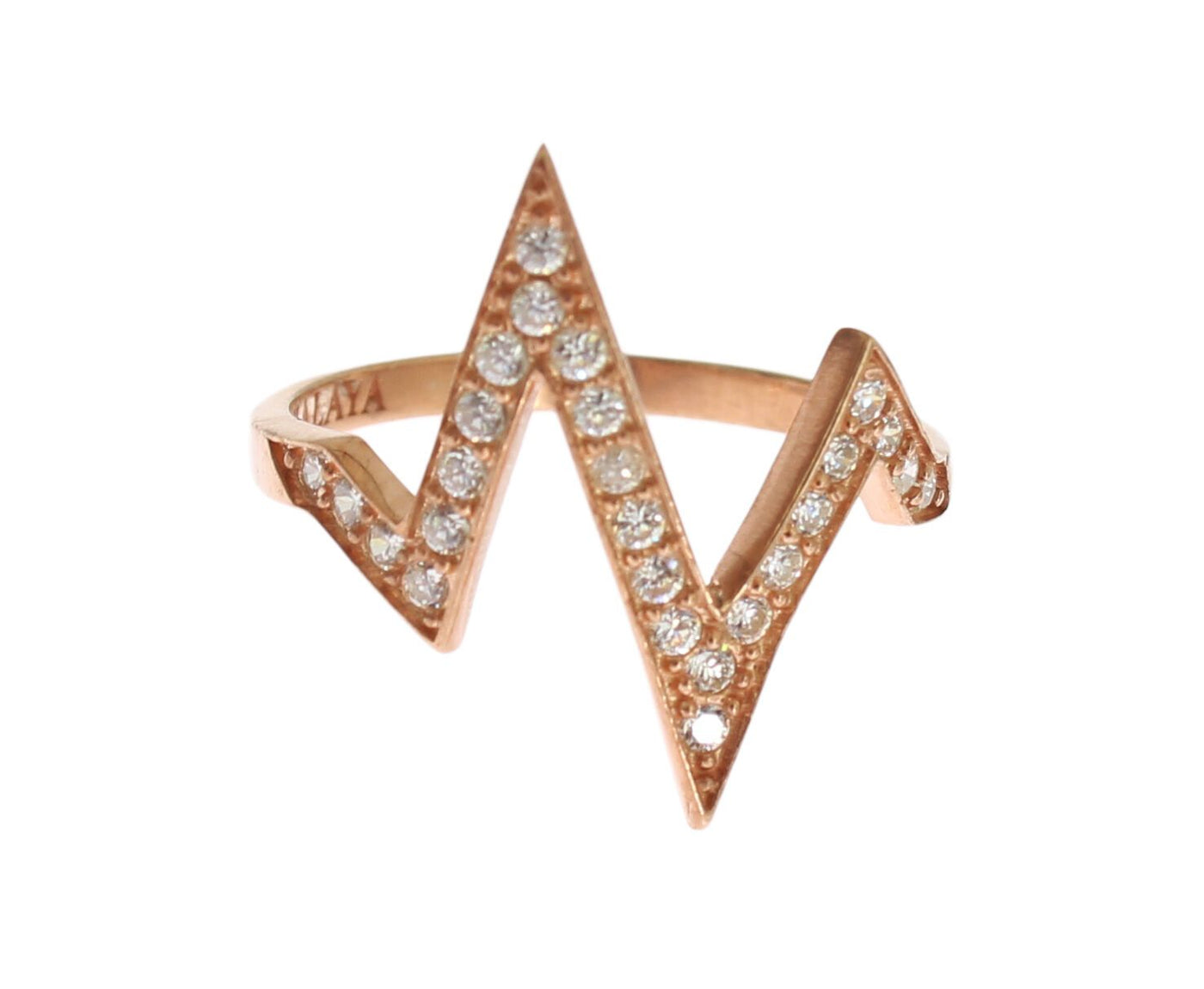Nialaya roze goud 925 zilver dames ring