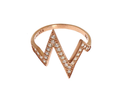 Nialaya roze goud 925 zilver dames ring