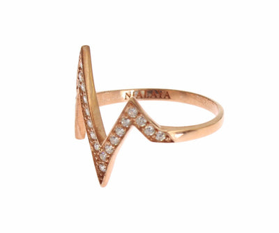 Nialaya roze goud 925 zilver dames ring