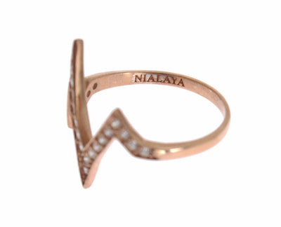 Nialaya roze goud 925 zilver dames ring