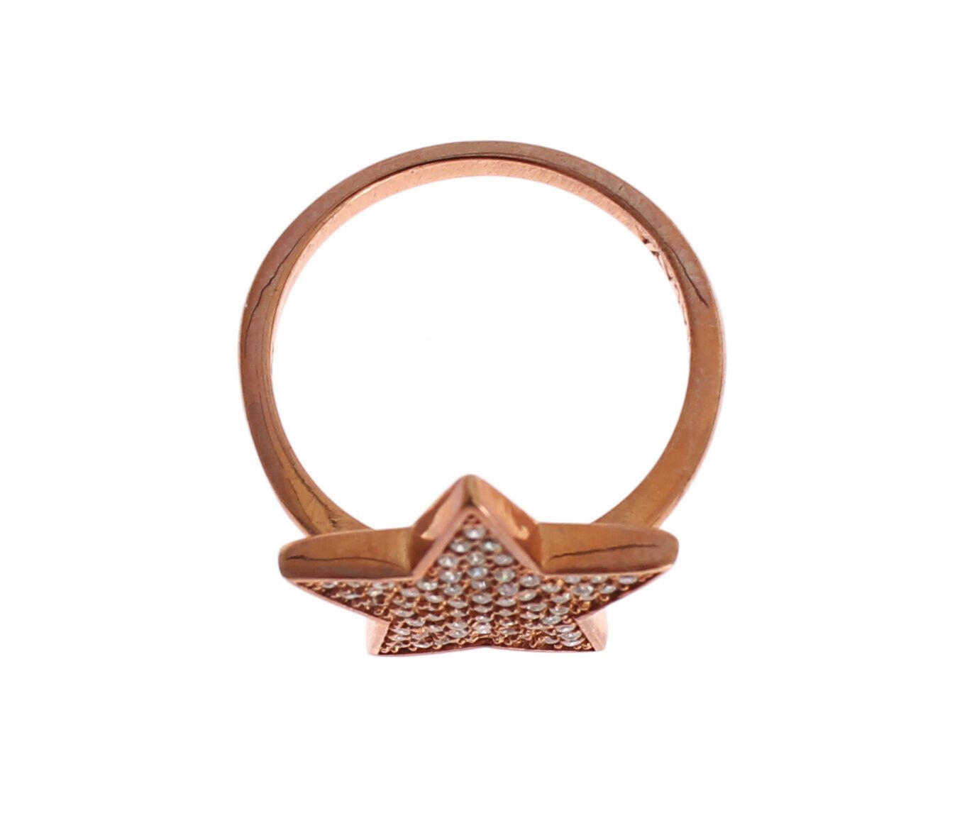 Nialaya Dames Ring met Heldere CZ Ster van 925 Zilver