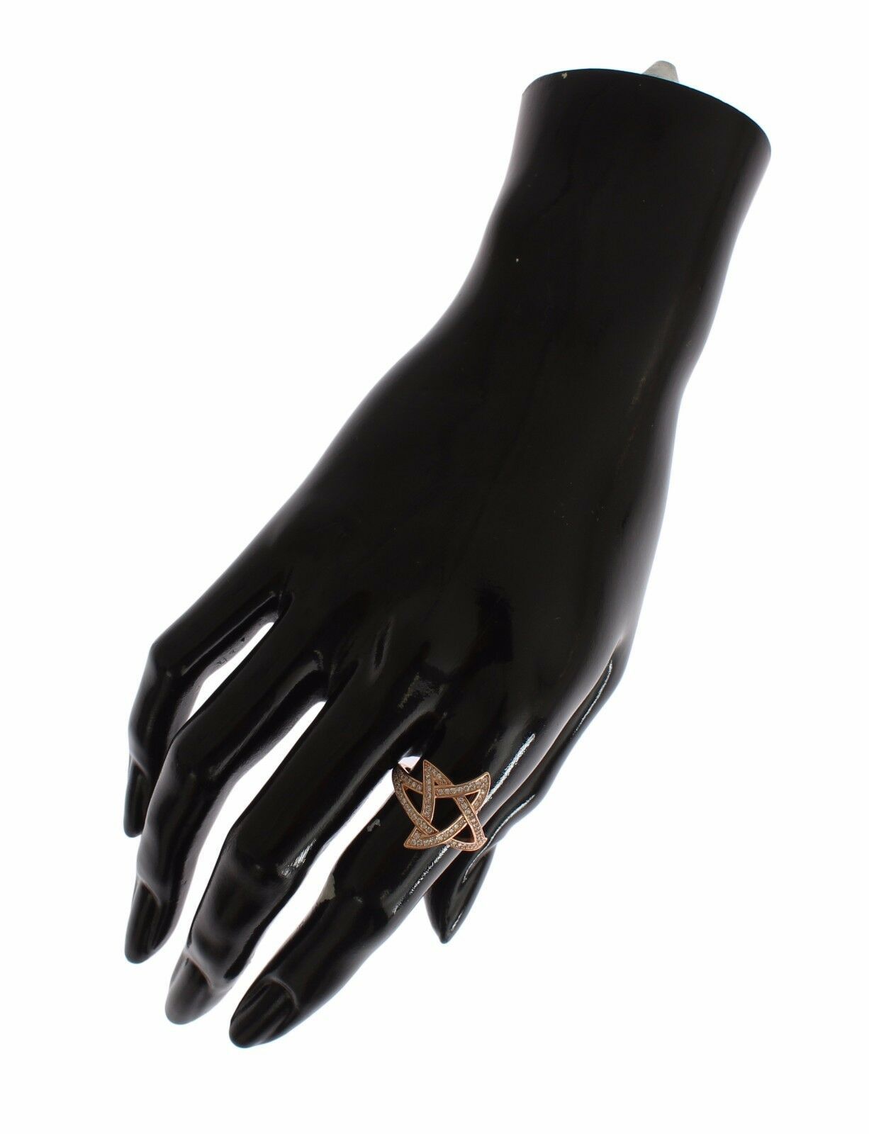Nialaya Dames Ring met Heldere CZ Goud 925 Zilver