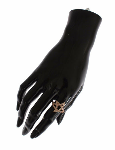 Nialaya Dames Ring met Heldere CZ Goud 925 Zilver