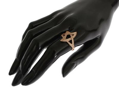 Nialaya Dames Ring met Heldere CZ Goud 925 Zilver