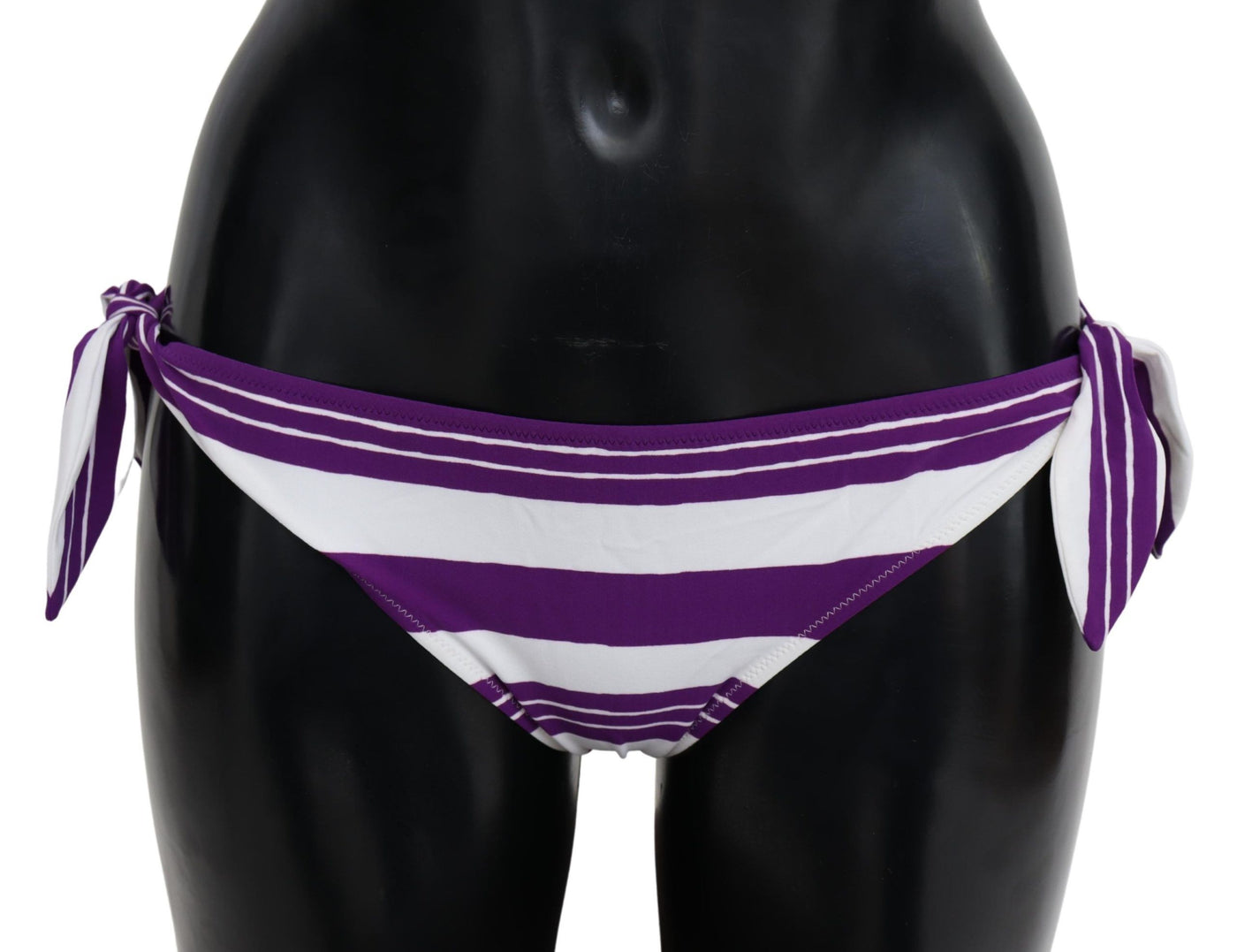 Dolce &amp; Gabbana Paars Wit Gestreepte Strandkleding Bikinibroekje