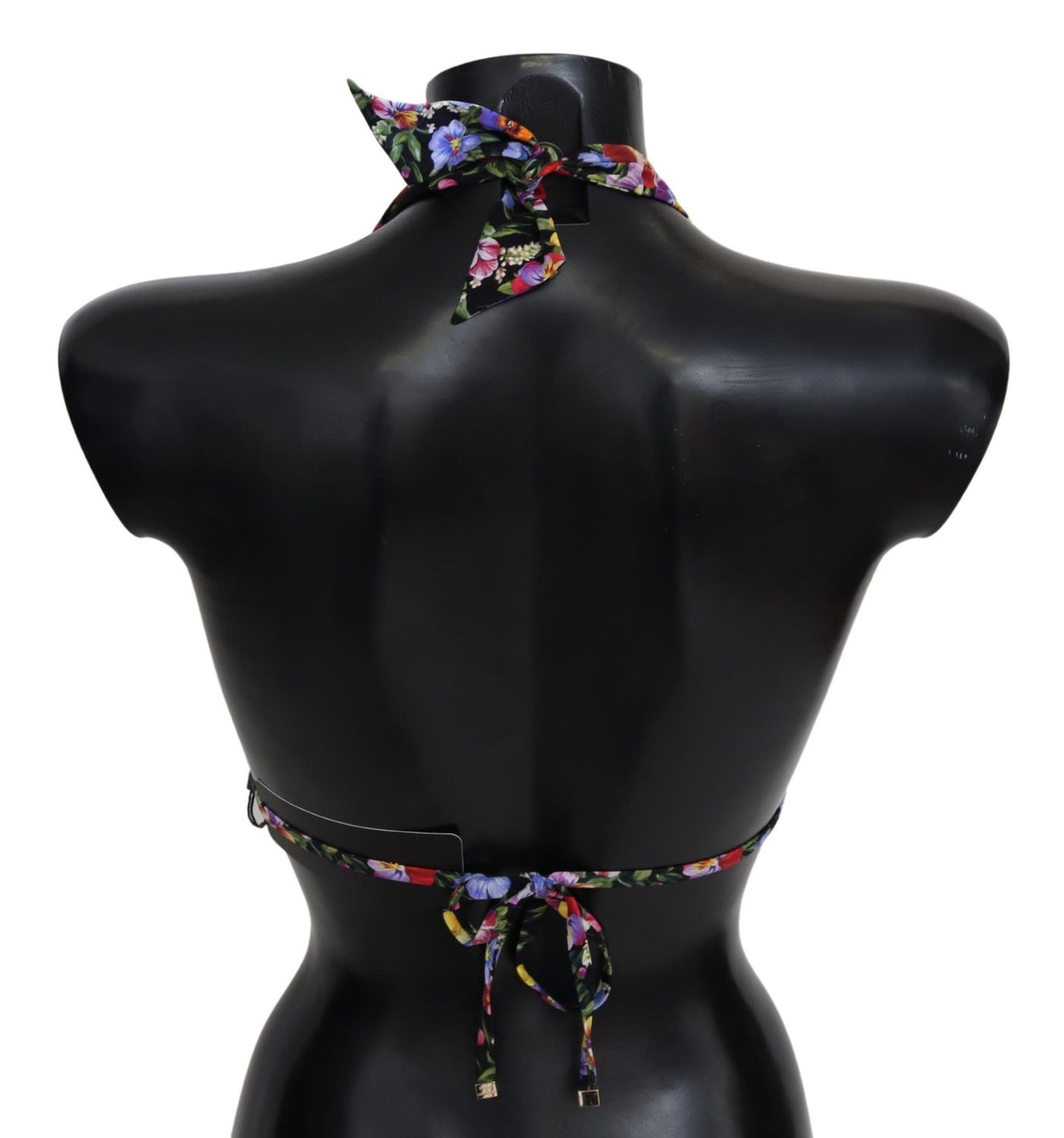 Maillot de bain noir à imprimé floral Dolce &amp; Gabbana