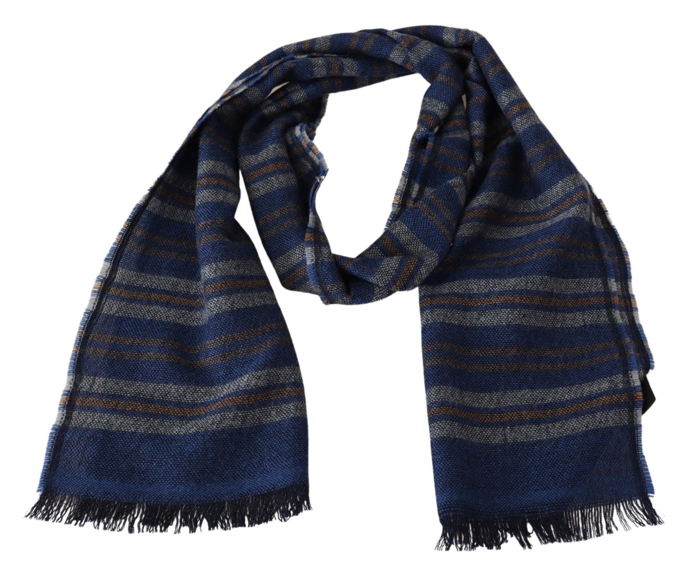 Châle unisexe à rayures multicolores en laine Missoni