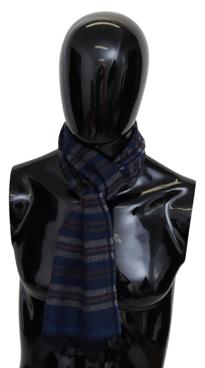 Châle unisexe à rayures multicolores en laine Missoni
