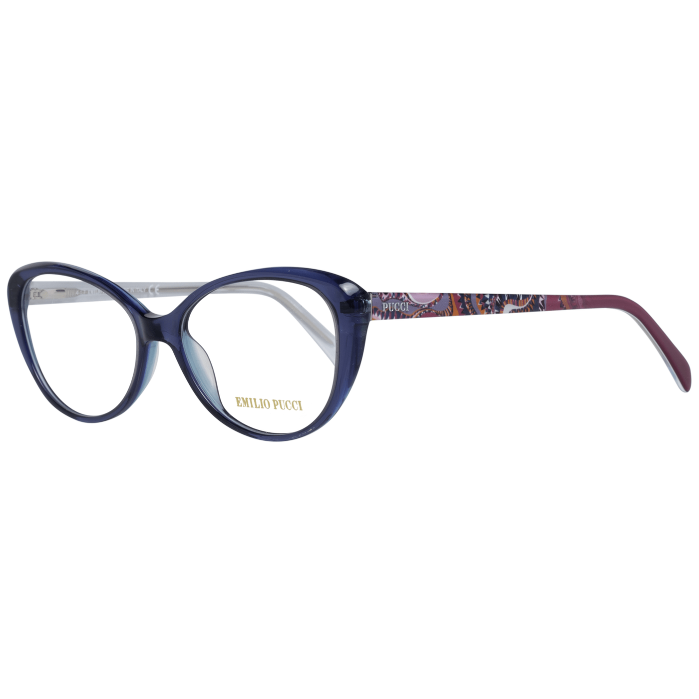 Lunettes de soleil cerclées bleues chics Emilio Pucci pour femme