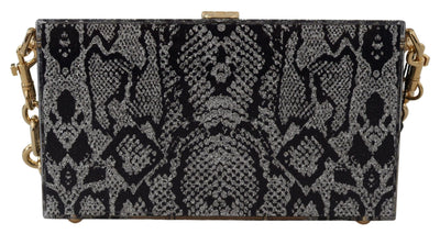 Pochette Dolce &amp; Gabbana grise Fashion Devotion Plexi SICILY BOX