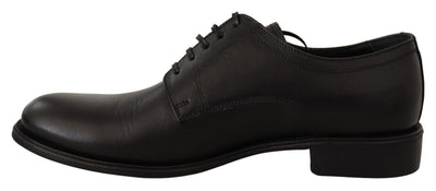 Dolce &amp; Gabbana Zwarte Leren Veterschoenen voor Heren, Formele Derby's