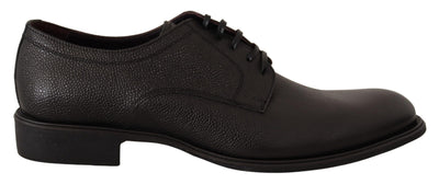 Dolce &amp; Gabbana Zwarte Leren Veterschoenen voor Heren, Formele Derby's