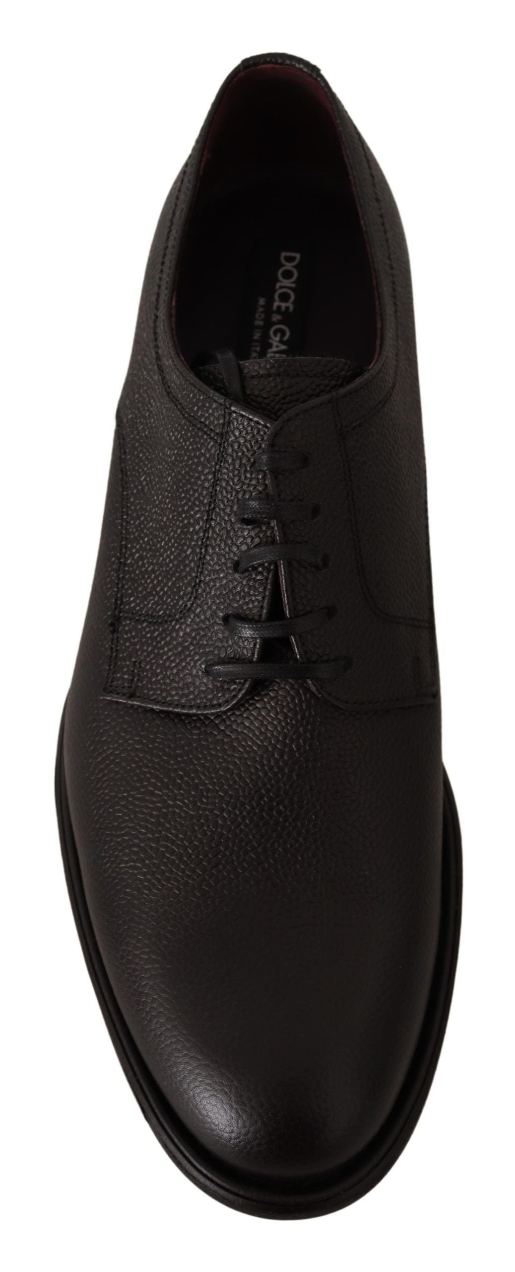 Dolce &amp; Gabbana Zwarte Leren Veterschoenen voor Heren, Formele Derby's