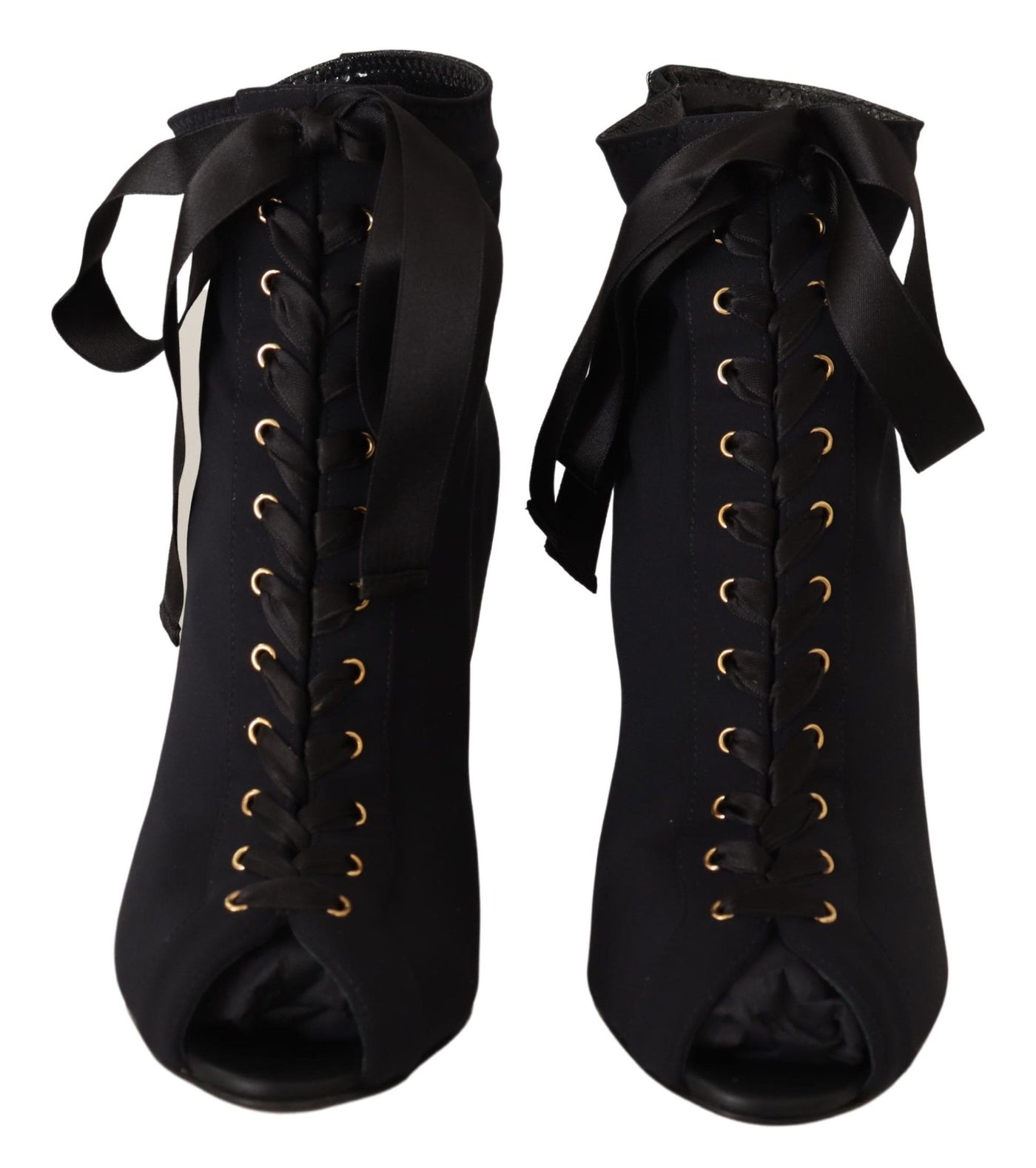 Bottines courtes extensibles noires Dolce &amp; Gabbana