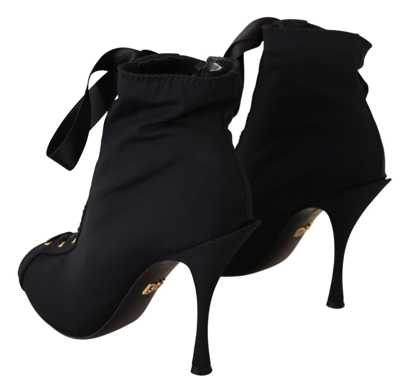 Bottines courtes extensibles noires Dolce &amp; Gabbana