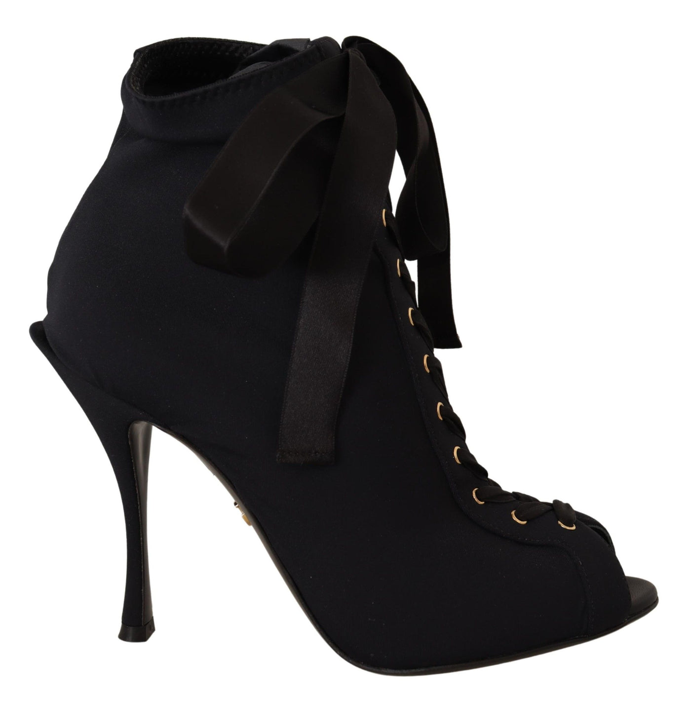 Bottines courtes extensibles noires Dolce &amp; Gabbana