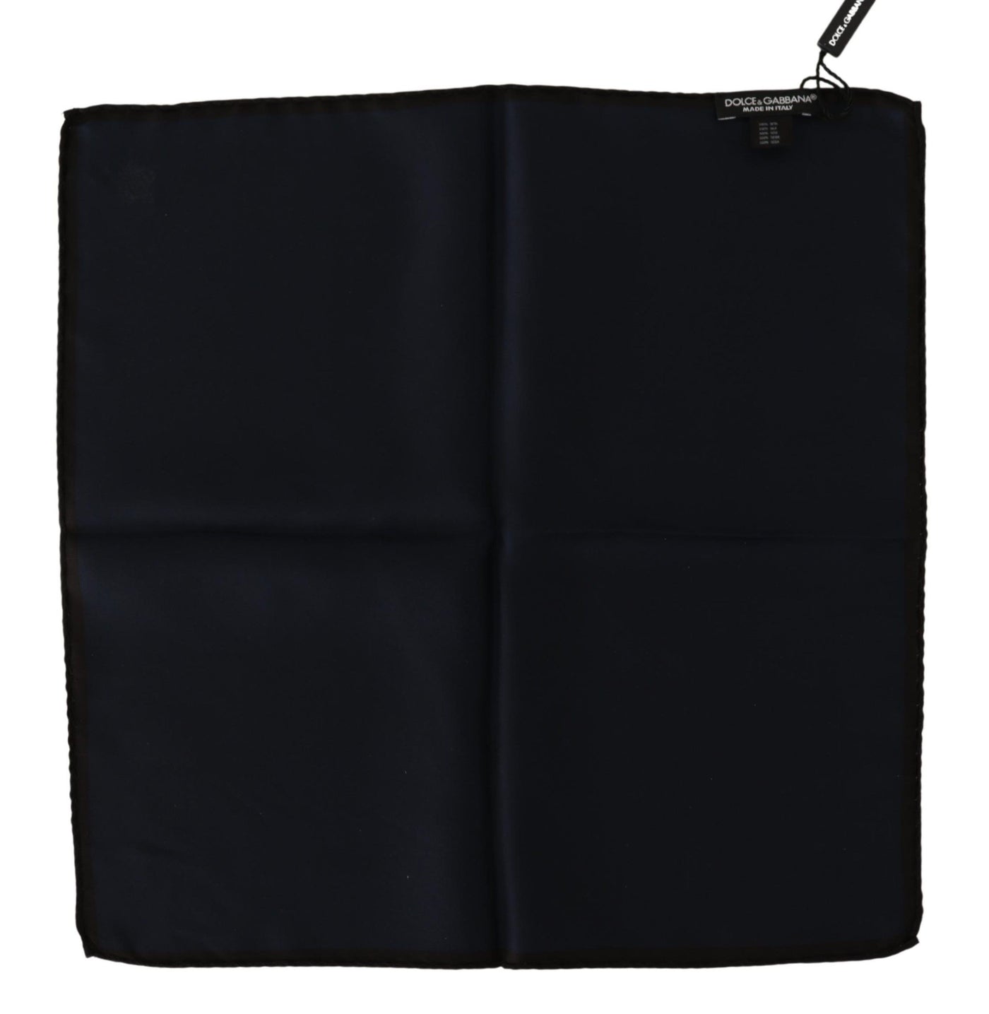 Foulard carré noir Dolce &amp; Gabbana 100 % soie