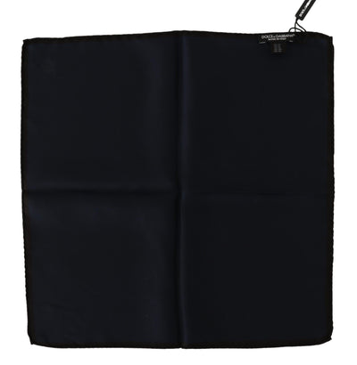 Foulard carré noir Dolce &amp; Gabbana 100 % soie