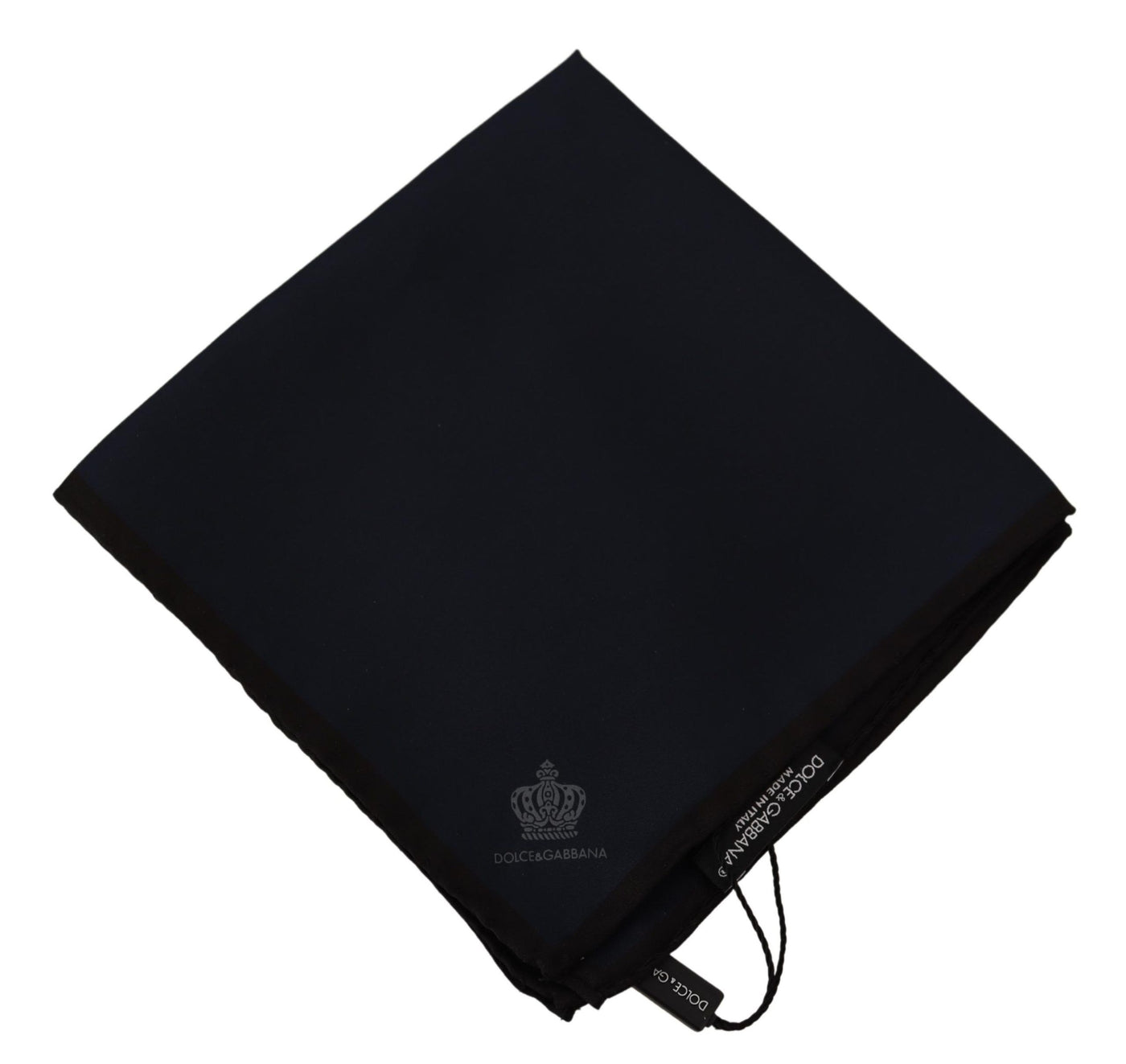 Foulard carré noir Dolce &amp; Gabbana 100 % soie