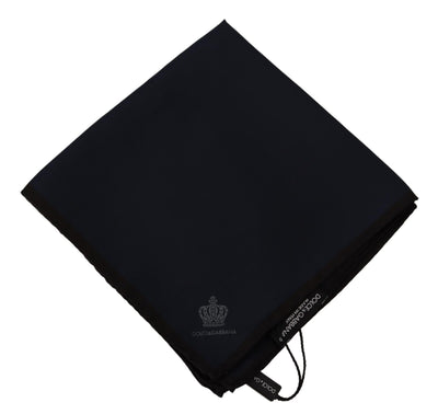 Foulard carré noir Dolce &amp; Gabbana 100 % soie