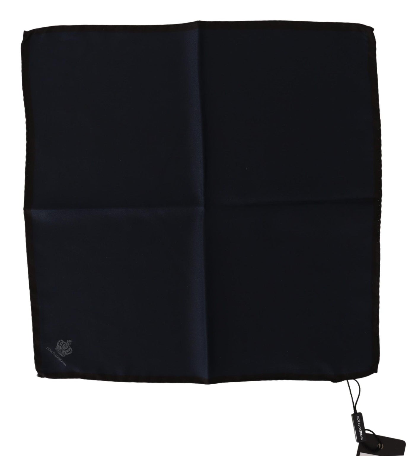 Foulard carré noir Dolce &amp; Gabbana 100 % soie