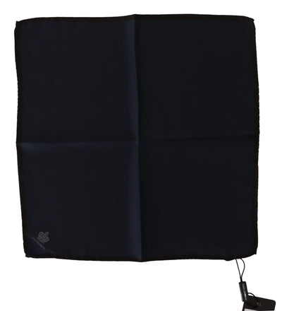 Foulard carré noir Dolce &amp; Gabbana 100 % soie