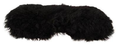 Bonnet en fourrure de cachemire noir Dolce &amp; Gabbana pour femme
