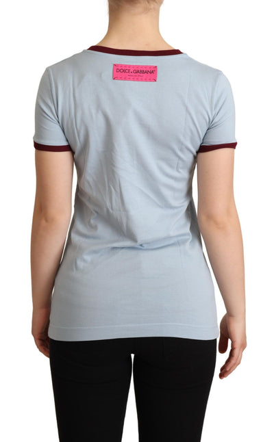 Dolce &amp; Gabbana Blauw Crewneck D&amp;G Top T-shirt