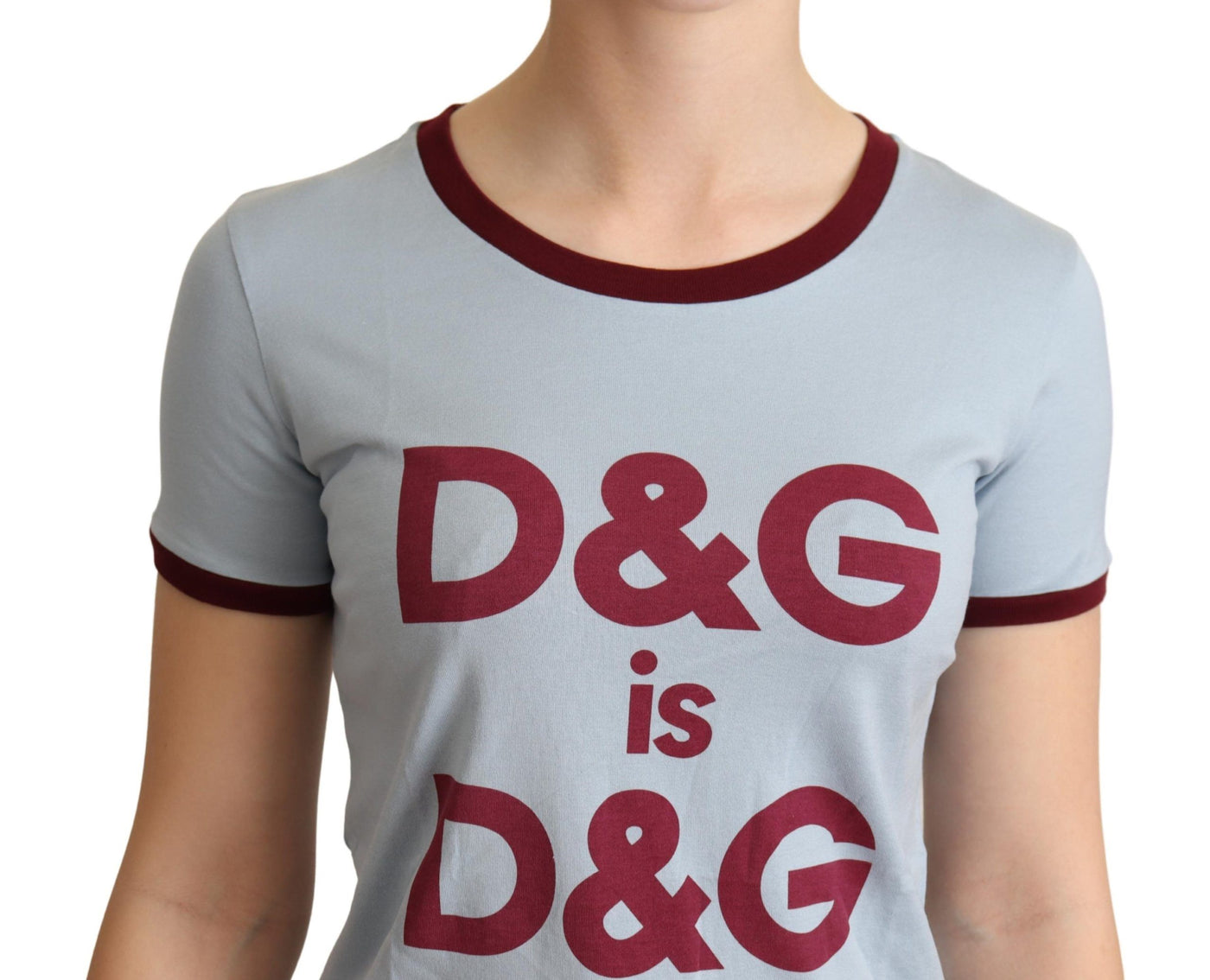 Dolce &amp; Gabbana Blauw Crewneck D&amp;G Top T-shirt