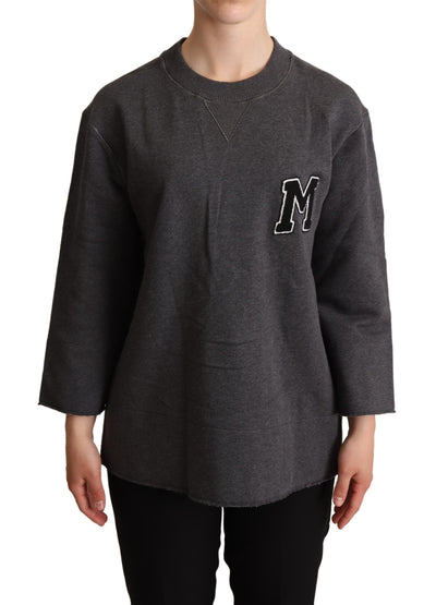 Pull-over brodé gris Dolce &amp; Gabbana pour femme
