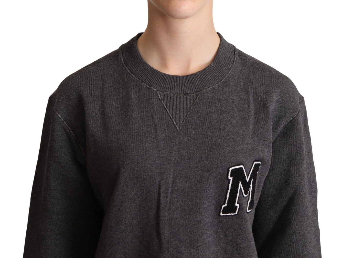 Pull-over brodé gris Dolce &amp; Gabbana pour femme