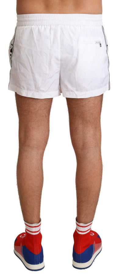 Maillots de bain et shorts de plage Dolce &amp; Gabbana White King pour homme