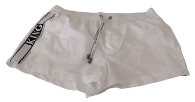 Maillots de bain et shorts de plage Dolce &amp; Gabbana White King pour homme