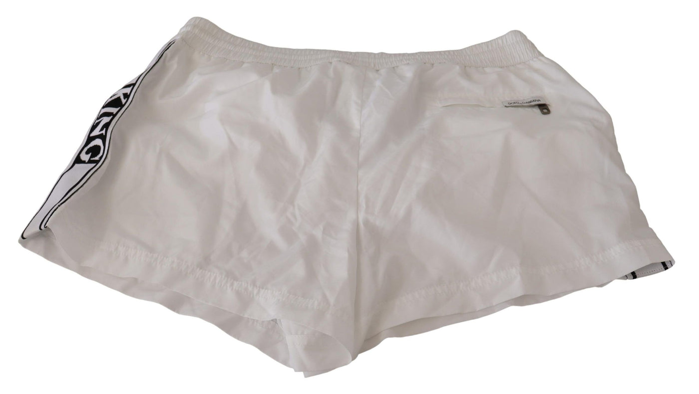Maillots de bain et shorts de plage Dolce &amp; Gabbana White King pour homme