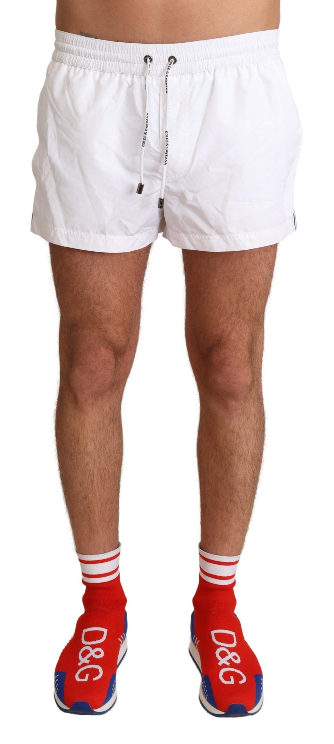 Maillots de bain et shorts de plage Dolce &amp; Gabbana White King pour homme
