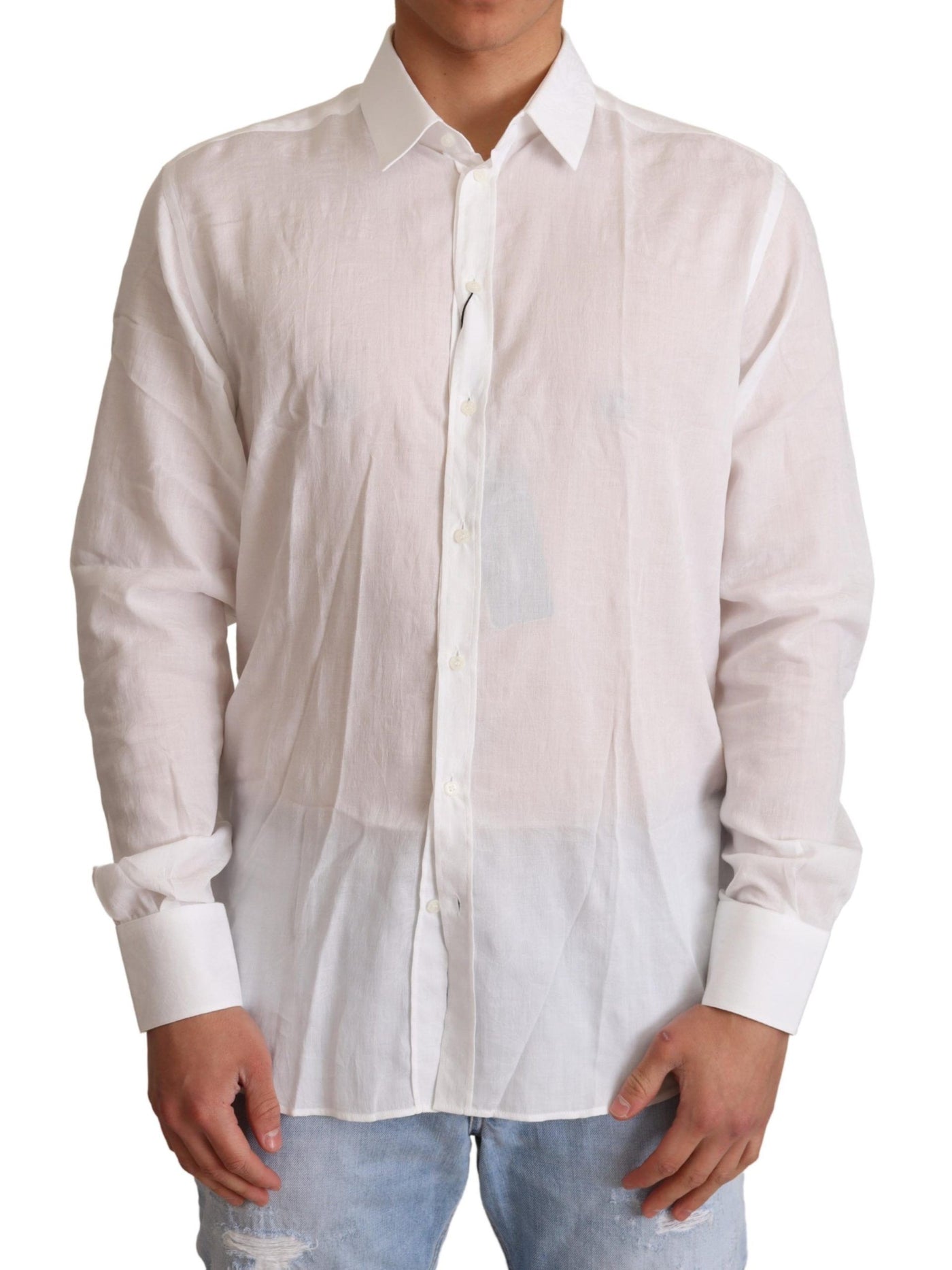 Dolce &amp; Gabbana Wit Katoenen MARTINI-shirt met Bloemenmotief