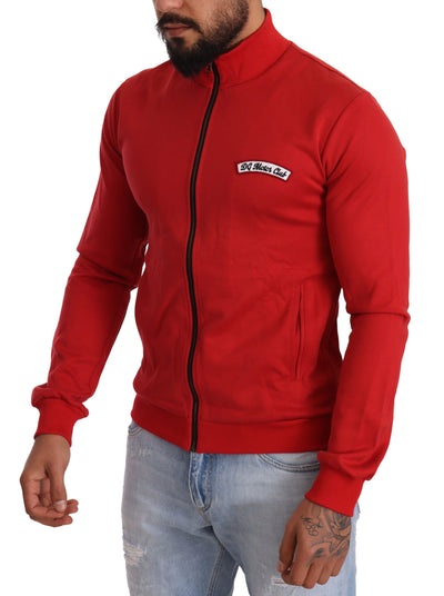 Dolce &amp; Gabbana Rode DG Motor Club Rits Stretch Trui
