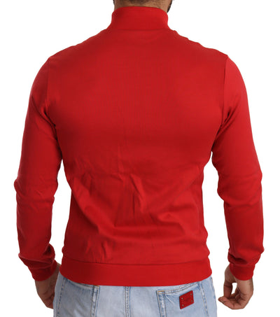 Dolce &amp; Gabbana Rode DG Motor Club Rits Stretch Trui