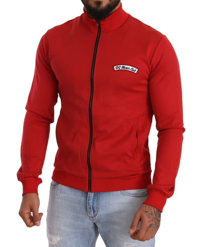 Dolce &amp; Gabbana Rode DG Motor Club Rits Stretch Trui