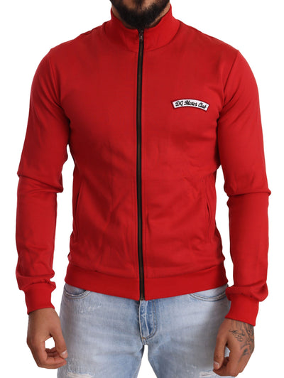 Dolce &amp; Gabbana Rode DG Motor Club Rits Stretch Trui