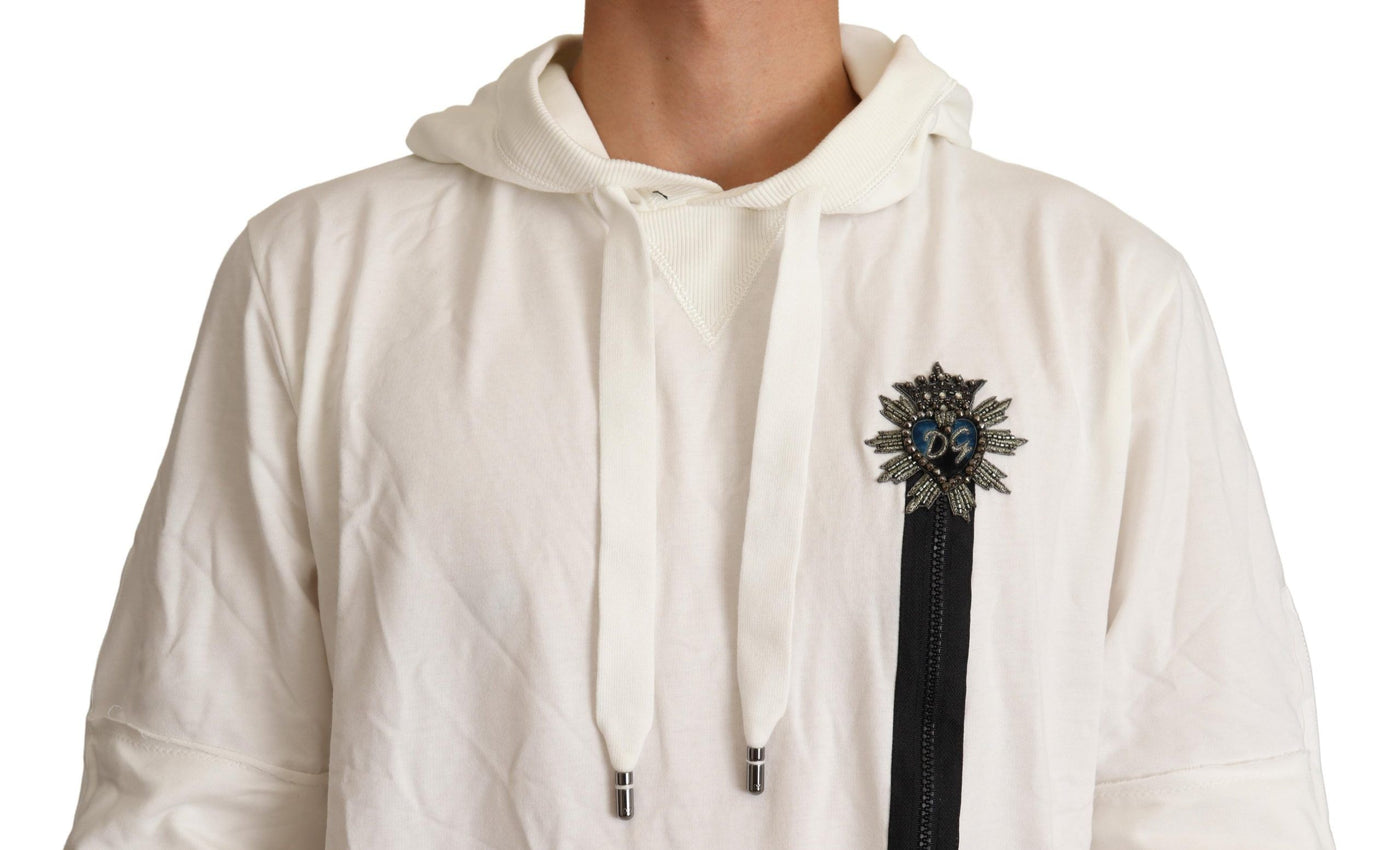 Dolce &amp; Gabbana Witte Trui met Capuchon en Limited Edition