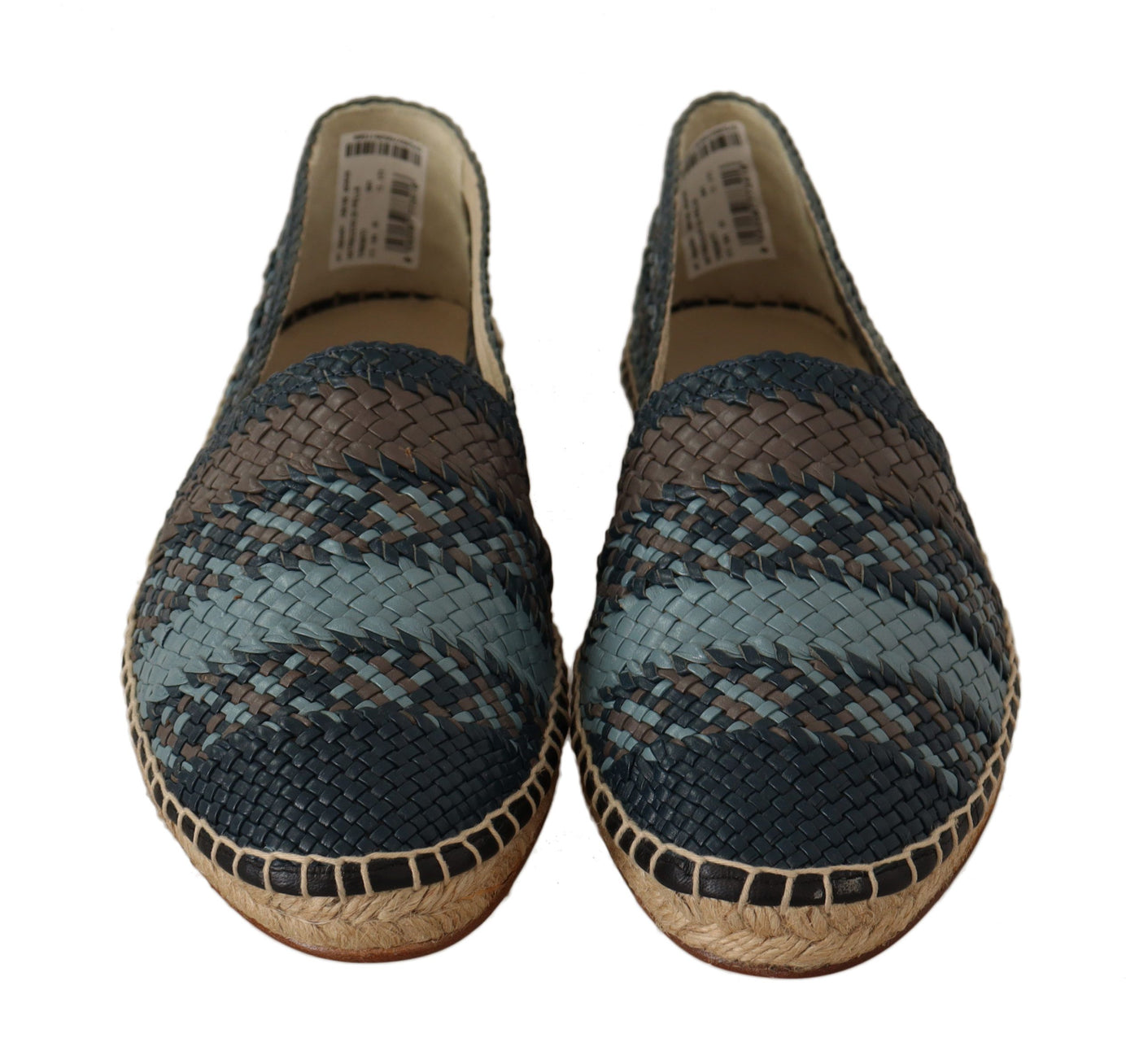 Dolce &amp; Gabbana Blauwgrijze Slip On Buffalo Espadrille Schoenen