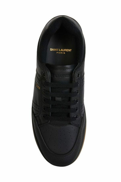 Baskets basses élégantes en cuir noir Saint Laurent