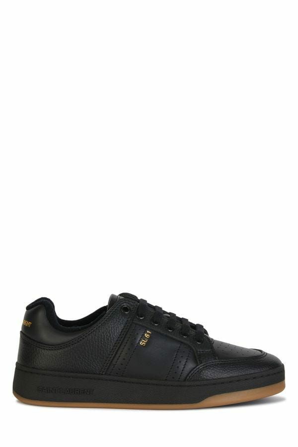 Baskets basses élégantes en cuir noir Saint Laurent