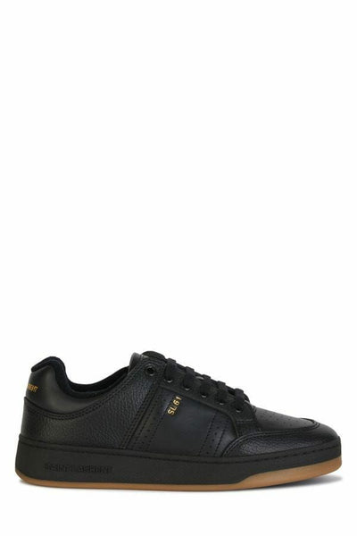 Baskets basses élégantes en cuir noir Saint Laurent